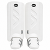 Mercian White Elite Legguards - Professional Level Protection for Field Hockey Goalies